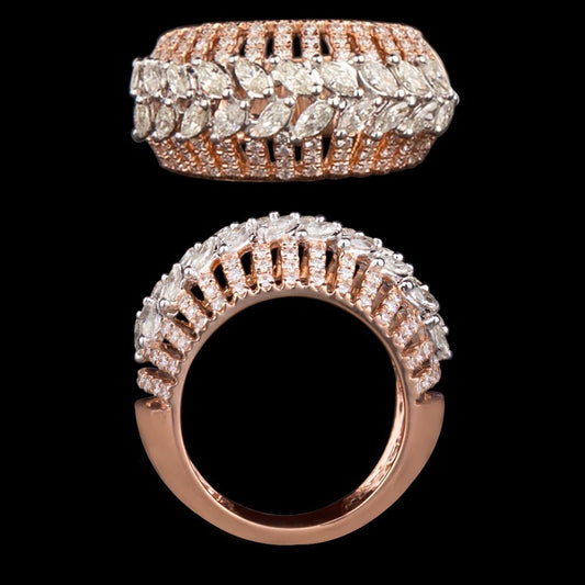 14K Rose Gold Diamond Ring - 1.52ct SI-IJ