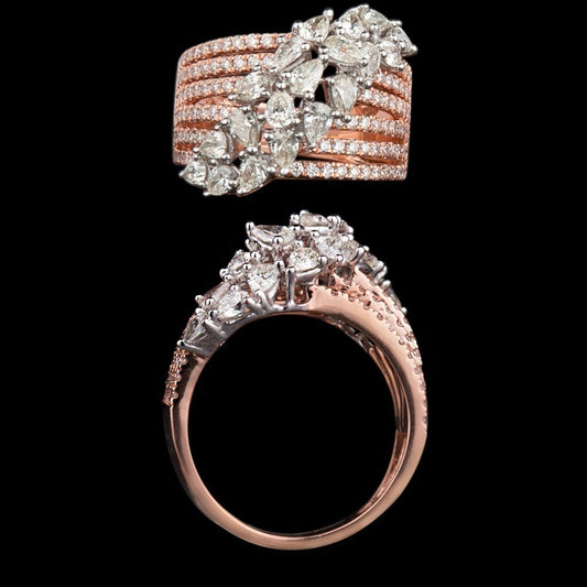 14K Rose Gold Diamond Ring - 2.21ct SI-IJ