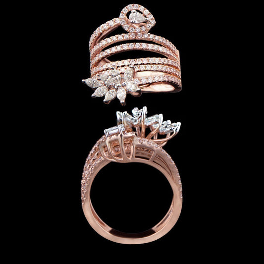 14K Rose Gold Diamond Ring - 1.56ct SI-HI
