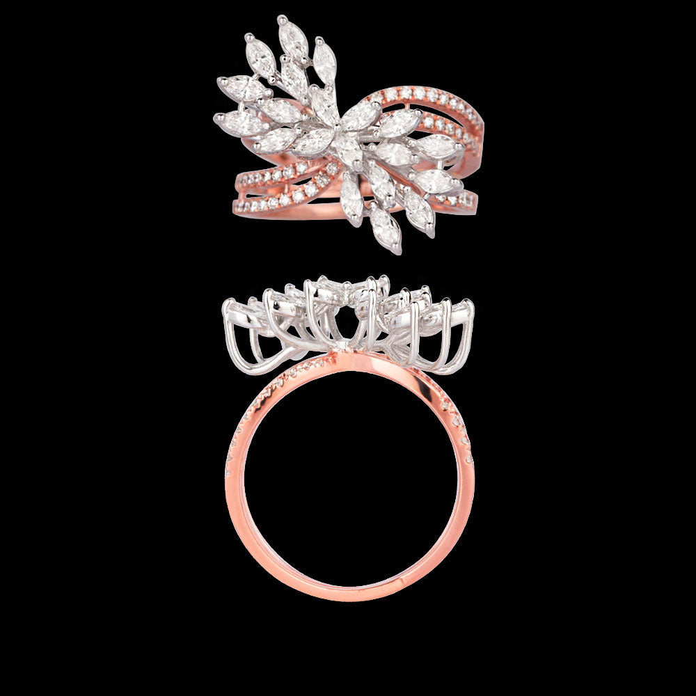 14K Rose Gold Diamond Ring - 1.977ct SI-GH
