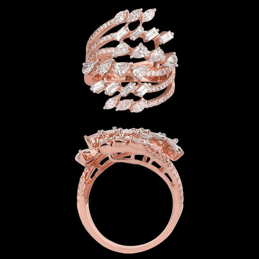 14K Rose Gold Diamond Ring - 2.18ct VS-FG