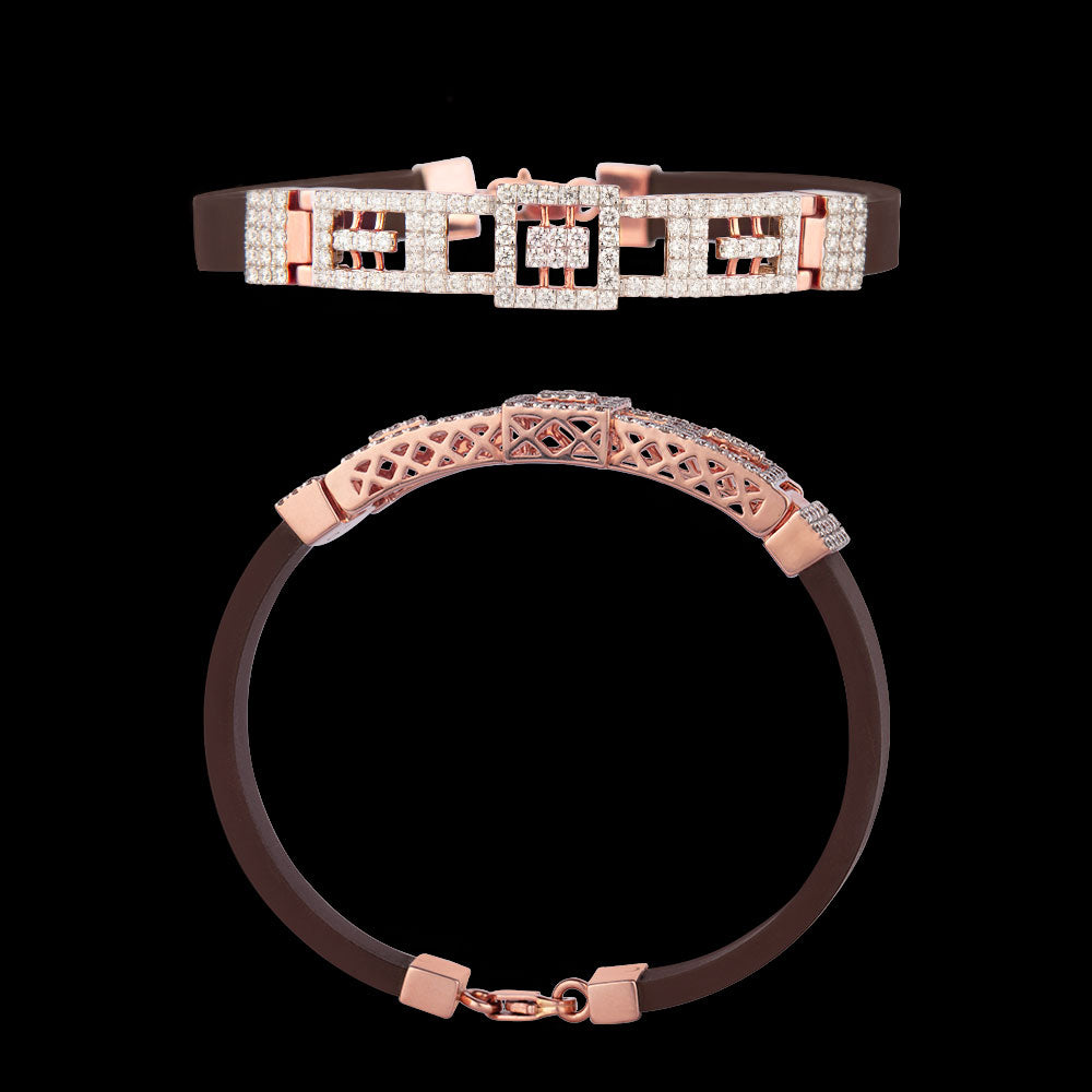 14K Rose Gold Diamond Bracelet - 2.5ct VVS-VS-HI
