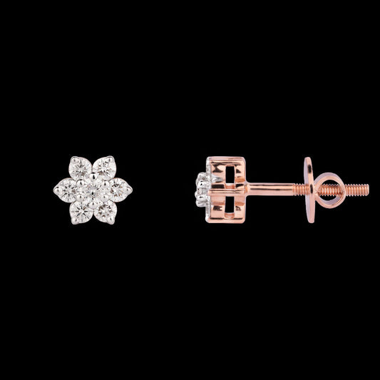 18K Yellow Gold Diamond Earrings - 0.549ct VVS-VS-GH