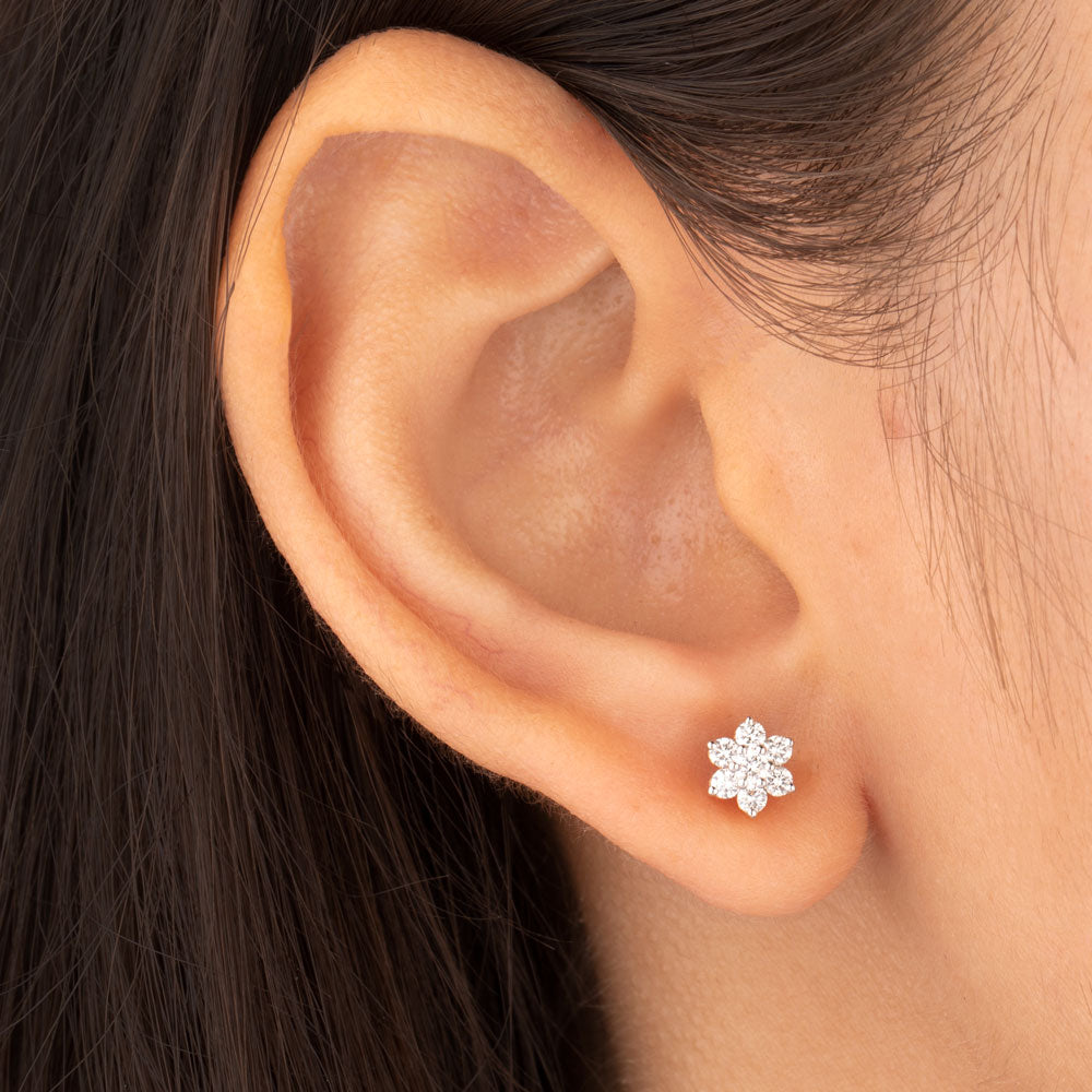 18K Yellow Gold Diamond Earrings - 0.549ct VVS-VS-GH