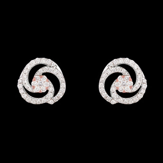 14K Rose Gold Diamond Earrings - 0.38ct VS-SI-FG
