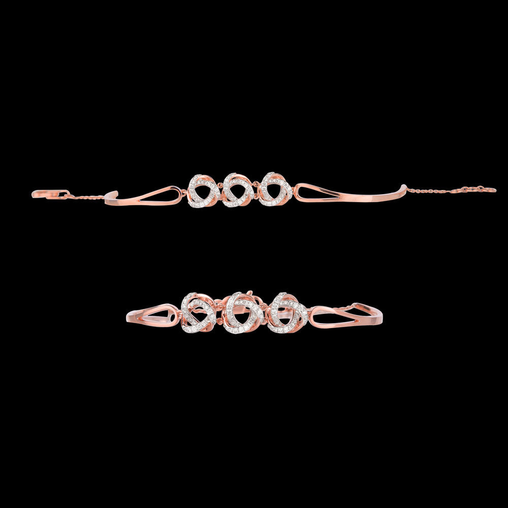 18K Rose Gold Diamond Bracelet - 0.809ct VVS-VS-EF