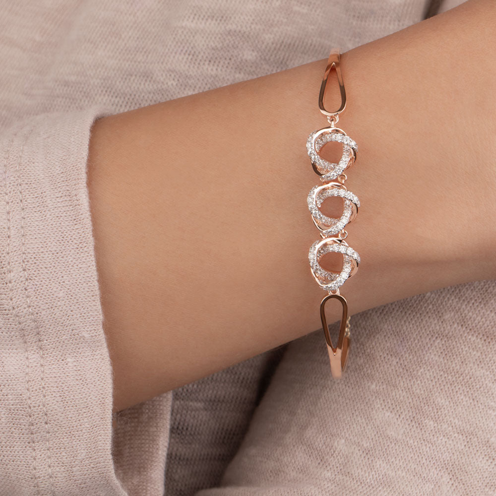 18K Rose Gold Diamond Bracelet - 0.809ct VVS-VS-EF