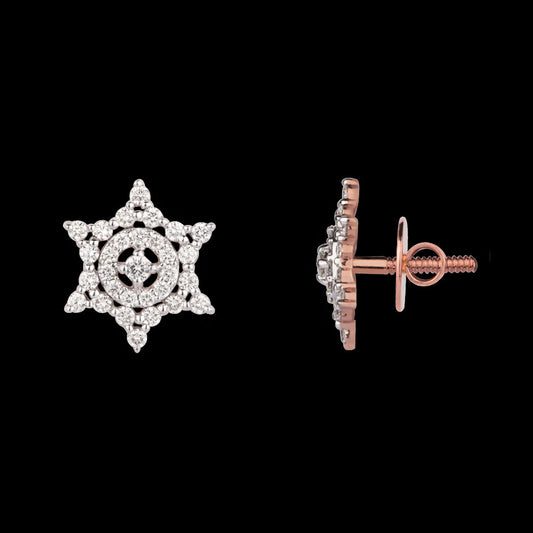 14K Rose Gold Diamond Earrings - 0.71ct VVS-VS-IJ