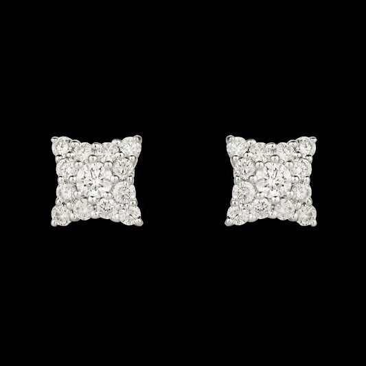 14K Rose Gold Diamond Earrings - 0.25ct VVS-VS-IJ