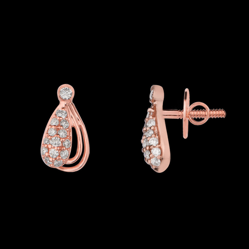 14K Rose Gold Diamond Jewellery - 0.28ct VVS-VS-GH