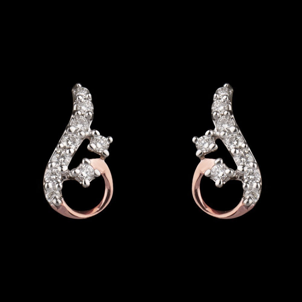 14K Rose Gold Diamond Jewellery - 0.12ct VVS-VS-GH
