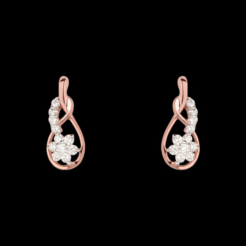 14K Rose Gold Diamond Jewellery - 0.14ct VVS-VS-HI