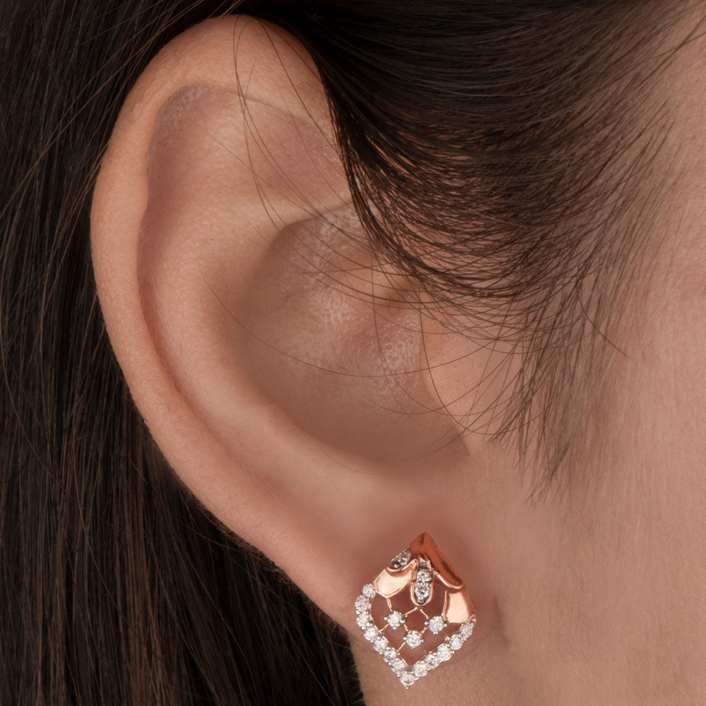 14K Rose Gold Diamond Jewellery - 0.36ct VVS-VS-GH