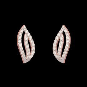 14K Rose Gold Diamond Earrings - 0.38ct VVS-VS-GH