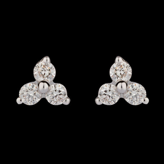 14K Rose Gold Diamond Earrings - 0.19ct VVS-VS-GH