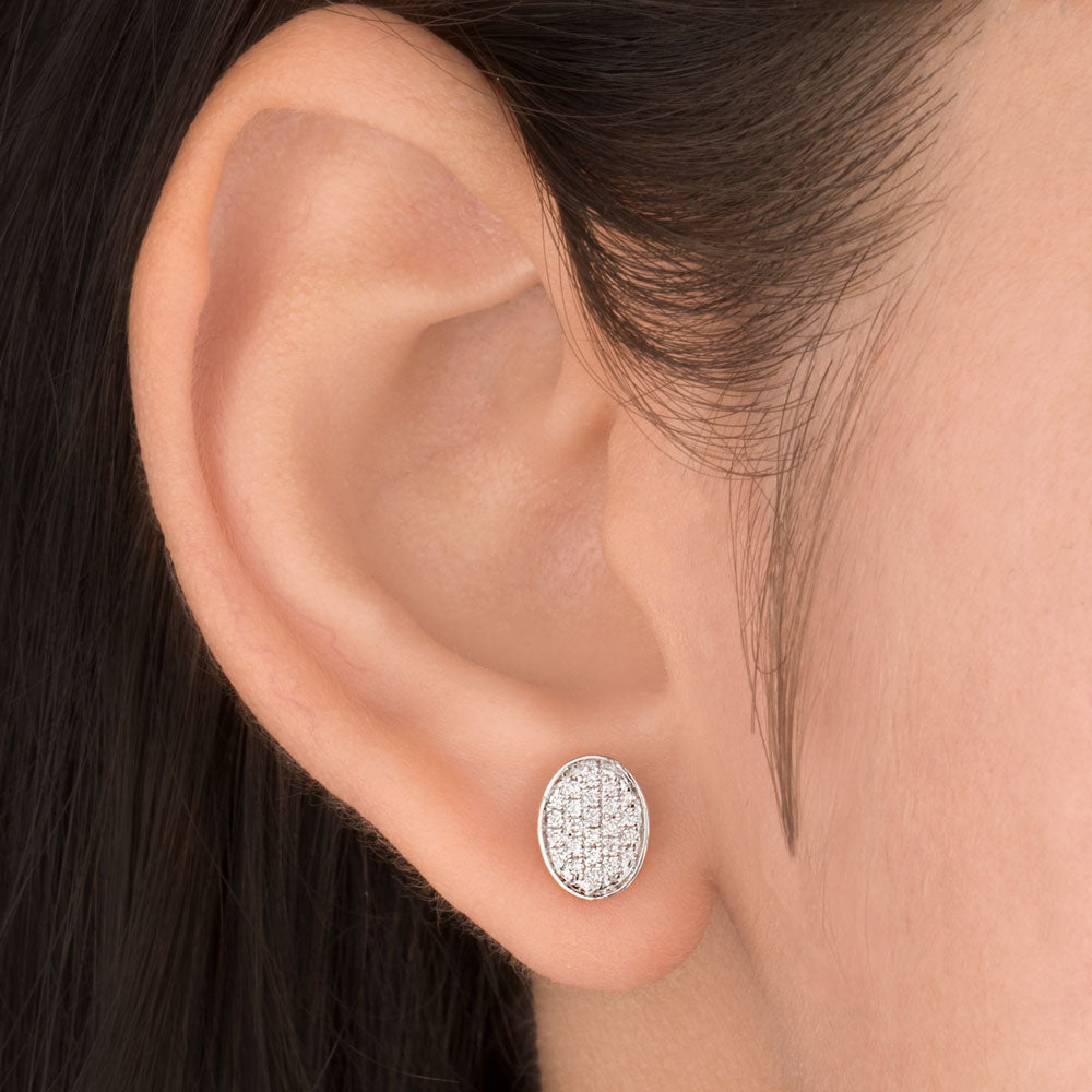 14K Rose Gold Diamond Earrings - 0.229ct VS-SI-FG