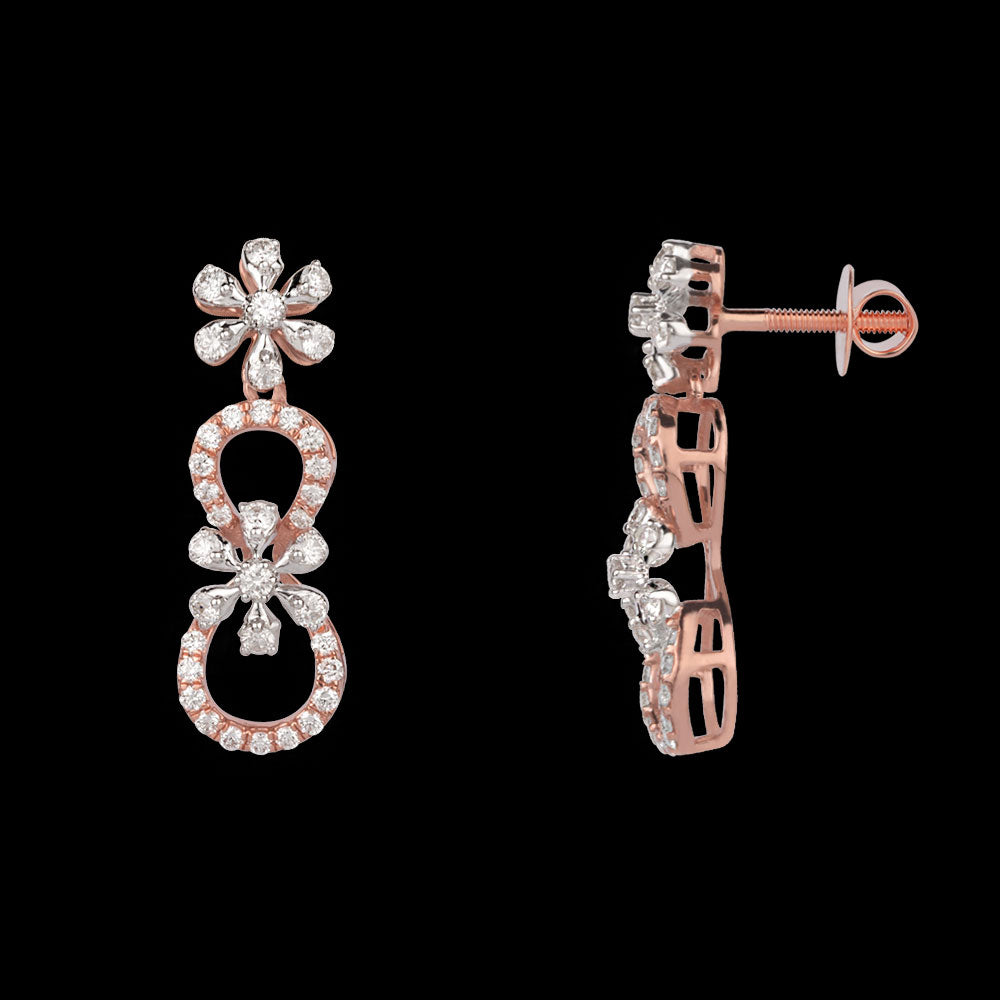 18K Rose Gold Diamond Jewellery - 0.84ct VVS-VS-GH