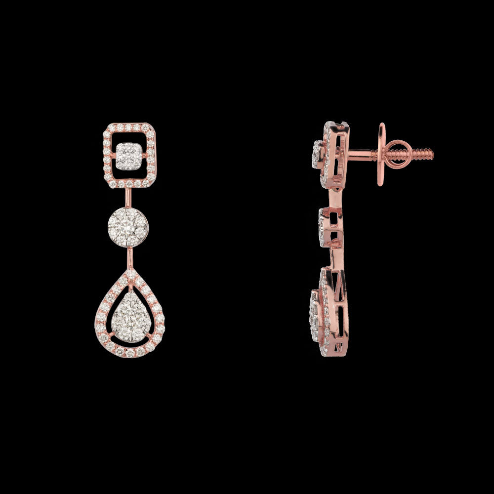 14K Rose Gold Diamond Jewellery - 1.41ct VVS-VS-GH