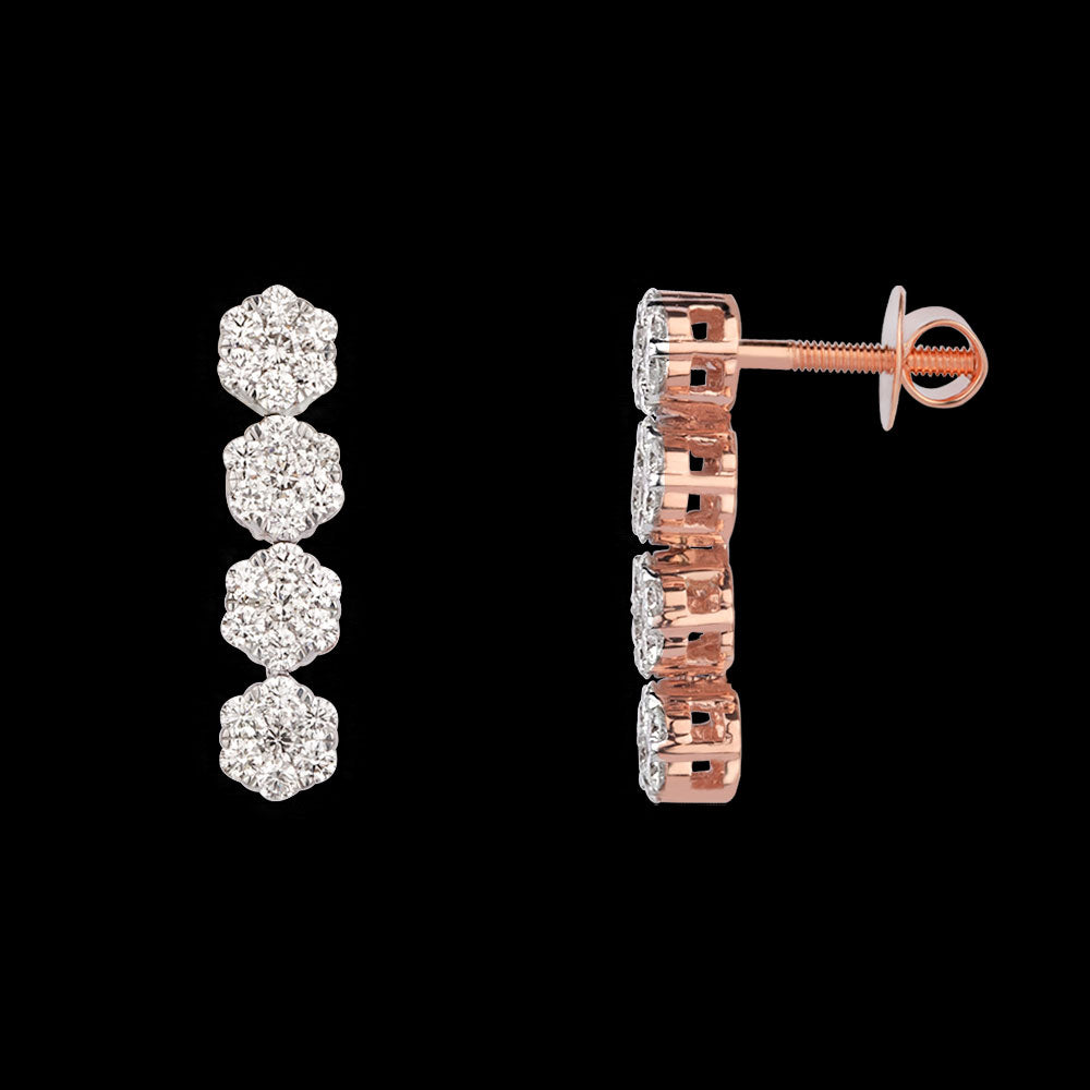 18K Rose Gold Diamond Jewellery - 0.802ct VVS-VS-HI