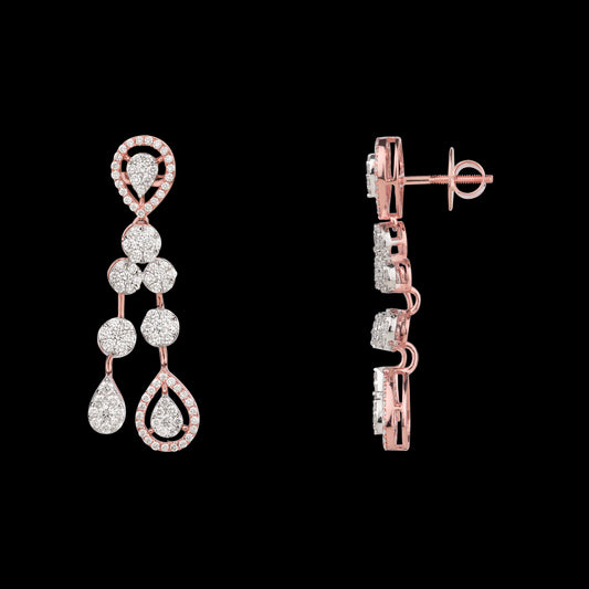 14K Rose Gold Diamond Jewellery - 2.06ct VS-SI-FG