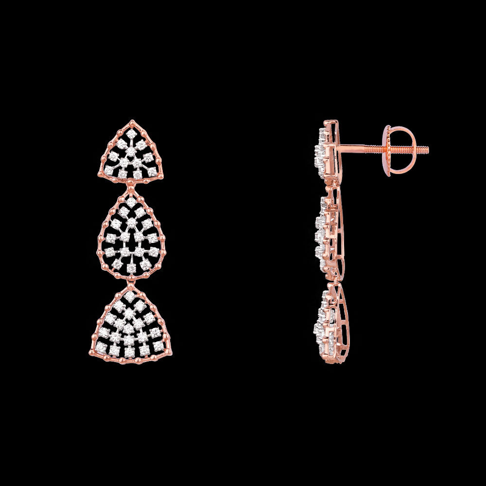 18K Rose Gold Diamond Jewellery - 1.667ct VVS-VS-GH