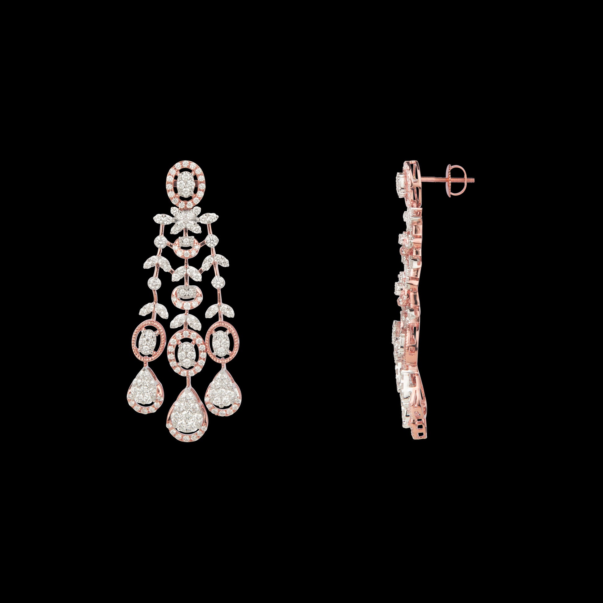 14K Rose Gold Diamond Jewellery - 4.56ct VS-SI-FG