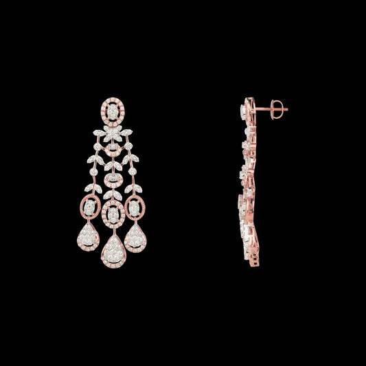 14K Rose Gold Diamond Jewellery - 4.56ct VS-SI-FG