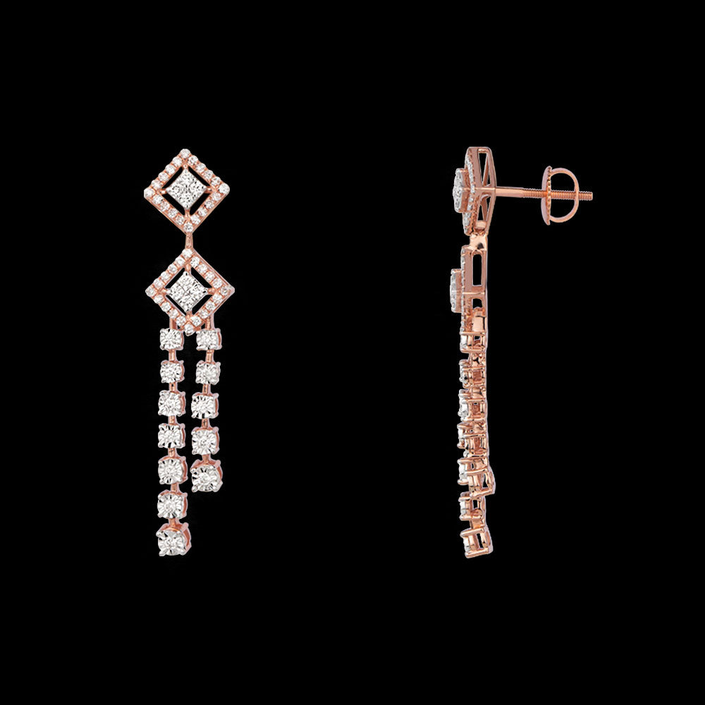 14K Rose Gold Diamond Jewellery - 1.1ct VVS-VS-GH