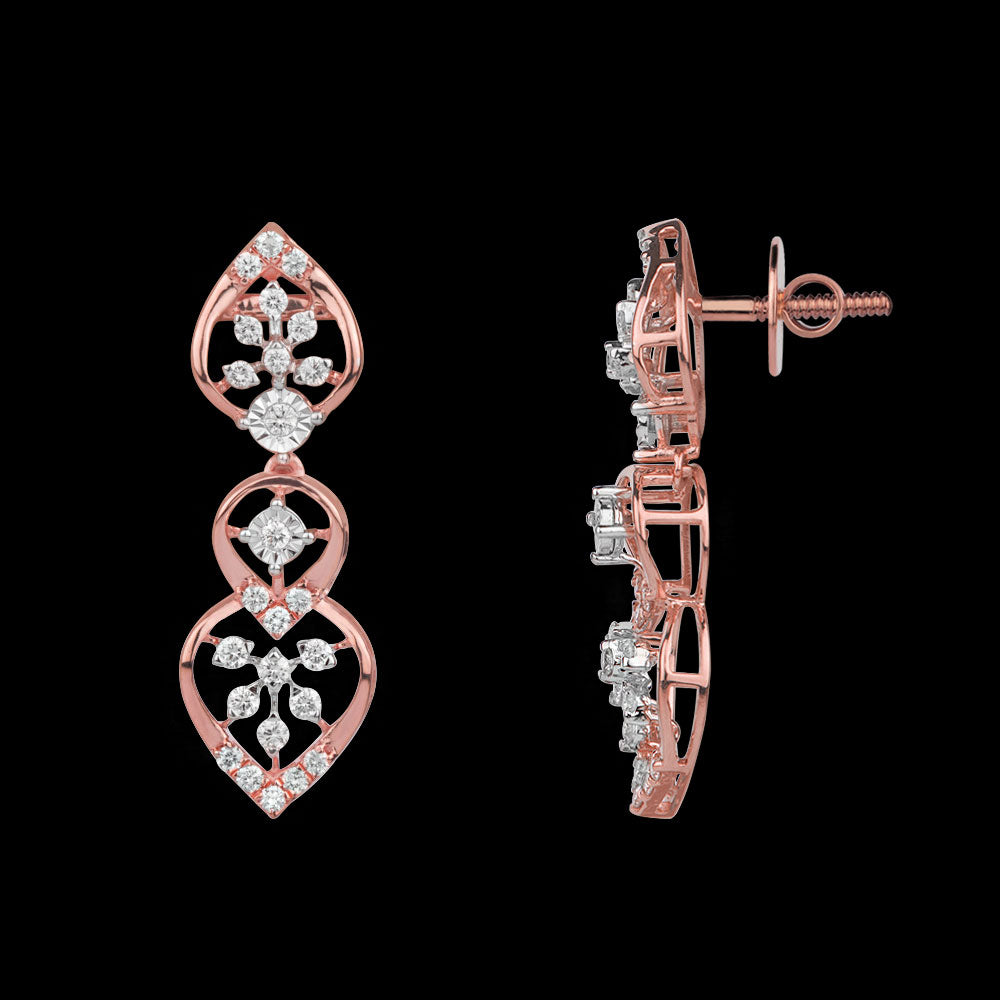 18K Rose Gold Diamond Jewellery - 0.67ct VVS-VS-GH