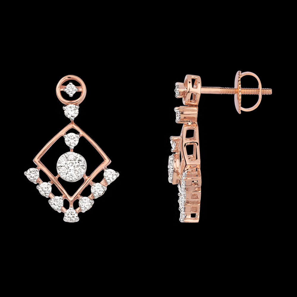 18K Rose Gold Diamond Jewellery - 0.82ct VVS-VS-GH
