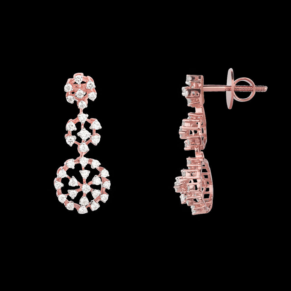18K Rose Gold Diamond Jewellery - 0.83ct VVS-VS-GH