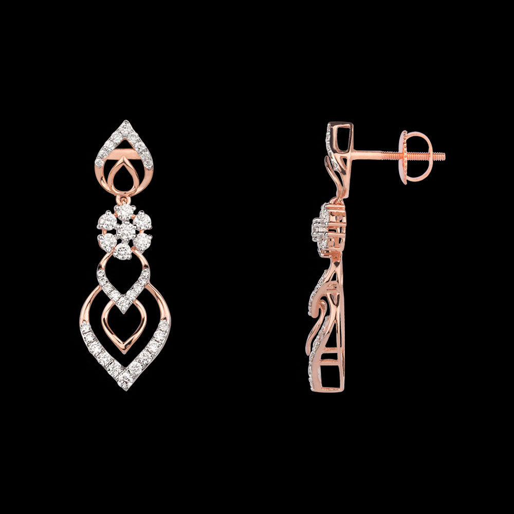 18K Rose Gold Diamond Jewellery - 1.25ct VVS-VS-GH