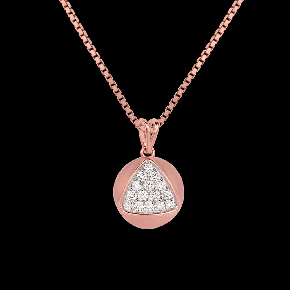 14K Rose Gold Diamond Pendant - 0.54ct VVS-VS-HI