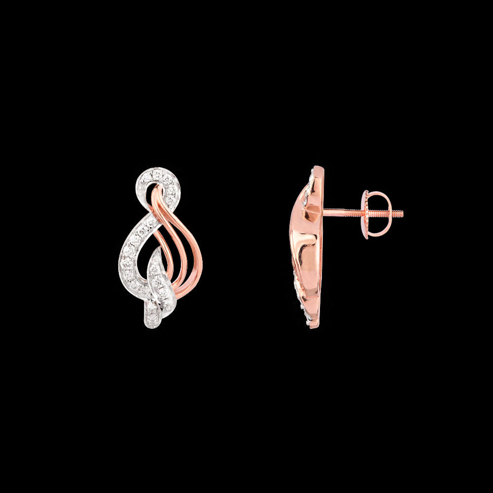14K Rose Gold Diamond Jewellery - 0.347ct VVS-VS-GH