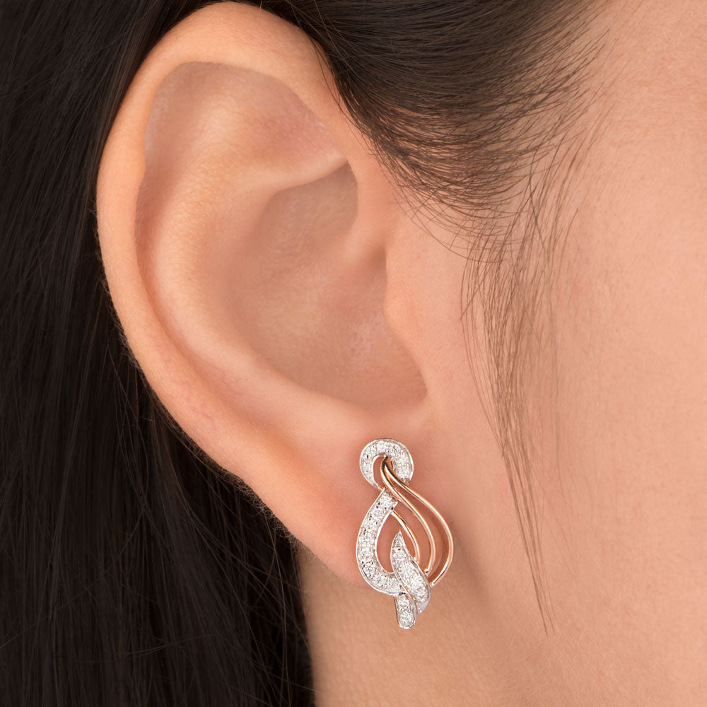 14K Rose Gold Diamond Jewellery - 0.347ct VVS-VS-GH