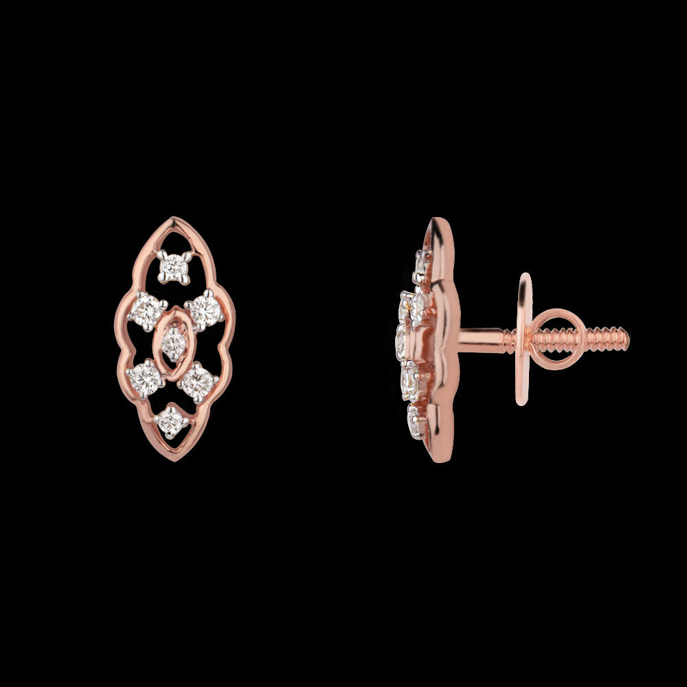 14K Rose Gold Diamond Jewellery - 0.16ct VVS-VS-GH