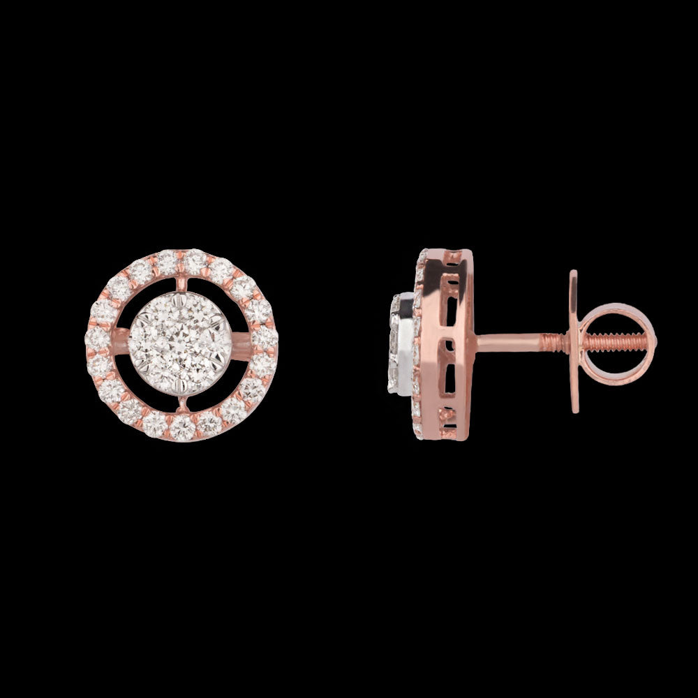 18K Rose Gold Diamond Jewellery - 0.83ct VVS-VS-GH