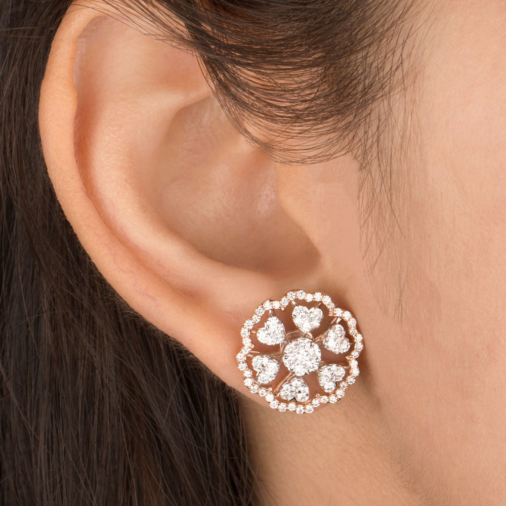 18K Rose Gold Diamond Jewellery - 1.42ct VS-SI-FG