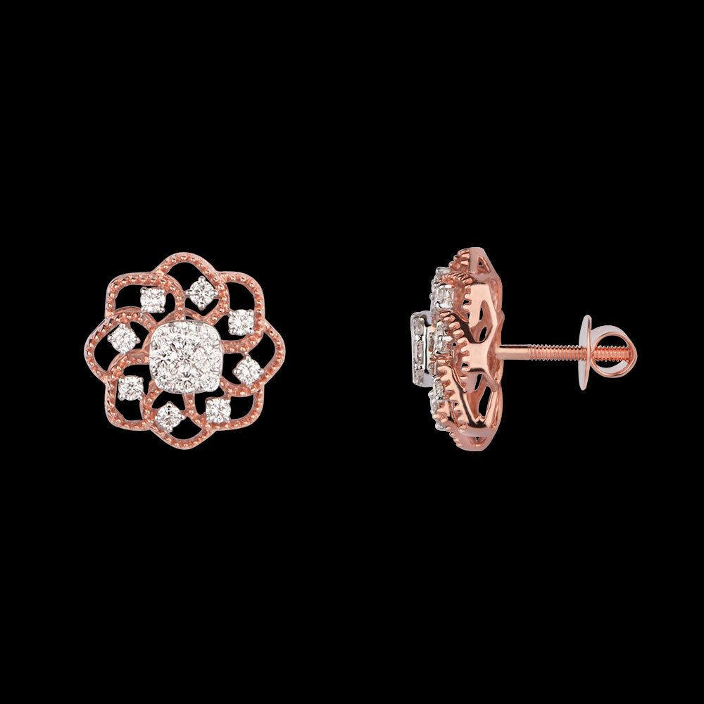 14K Rose Gold Diamond Jewellery - 1.05ct VVS-VS-GH