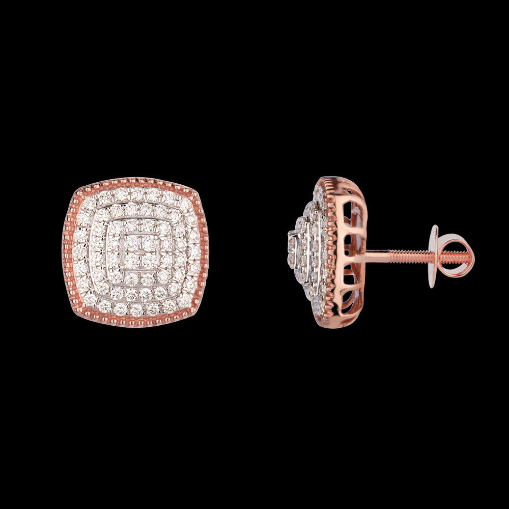 14K Rose Gold Diamond Jewellery - 1ct VVS-VS-GH