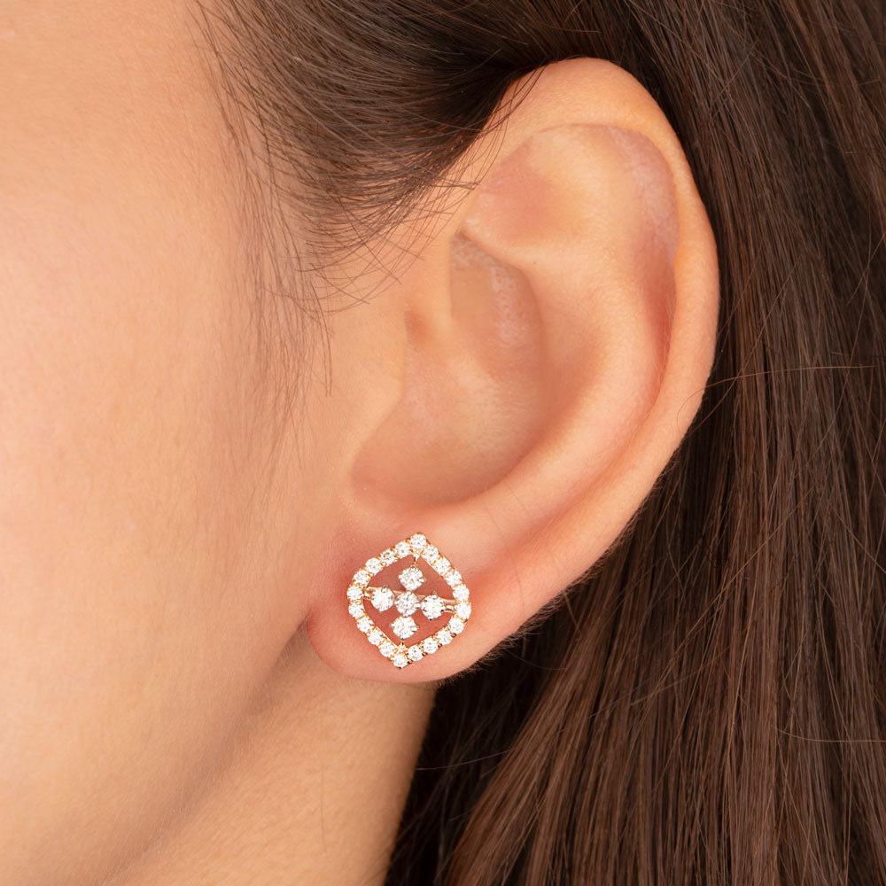 18K Rose Gold Diamond Jewellery - 0.79ct VVS-VS-GH