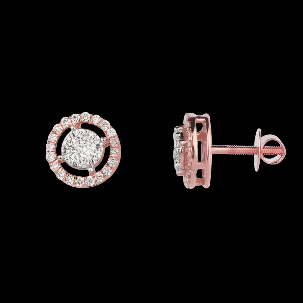 18K Rose Gold Diamond Jewellery - 0.388ct VVS-VS-GH