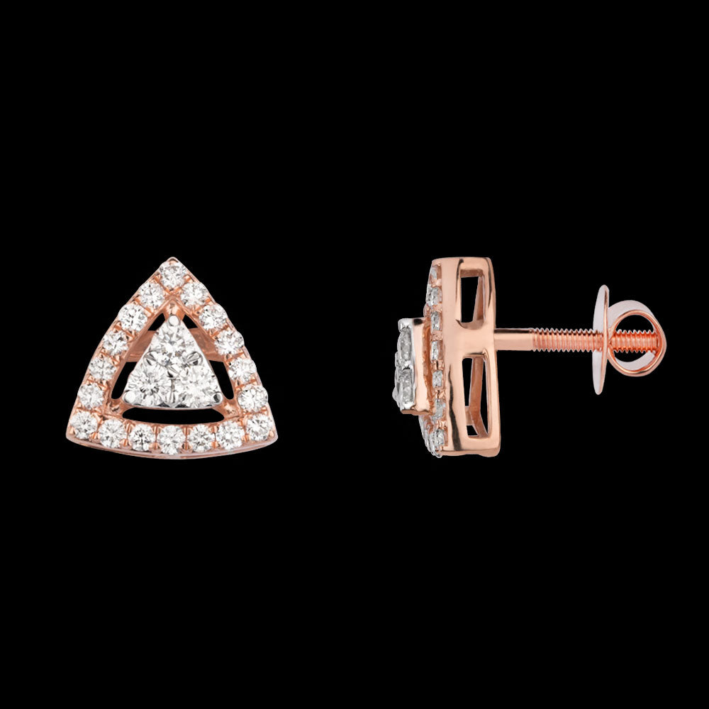 18K Rose Gold Diamond Jewellery - 0.642ct VVS-VS-GH