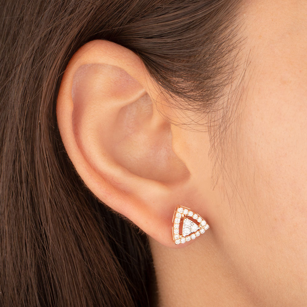 18K Rose Gold Diamond Jewellery - 0.642ct VVS-VS-GH