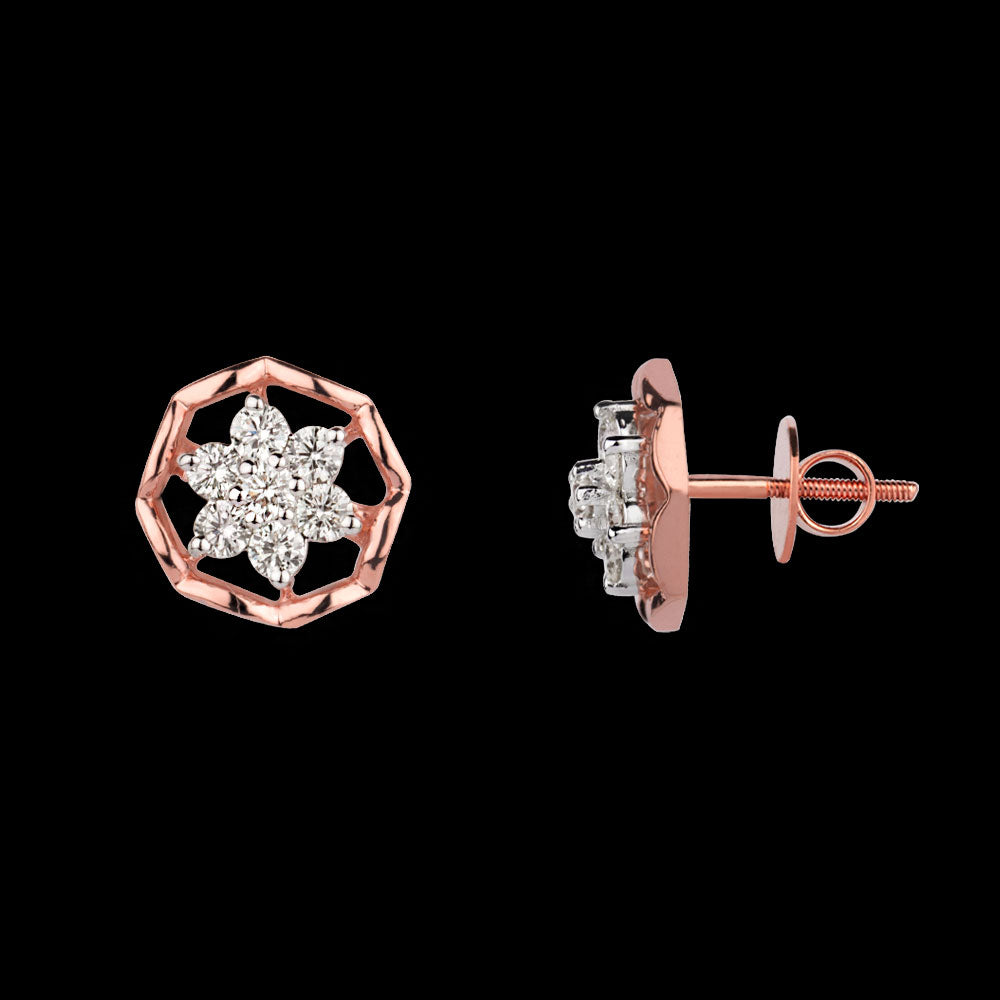 18K Rose Gold Diamond Jewellery - 0.477ct VVS-VS-JK