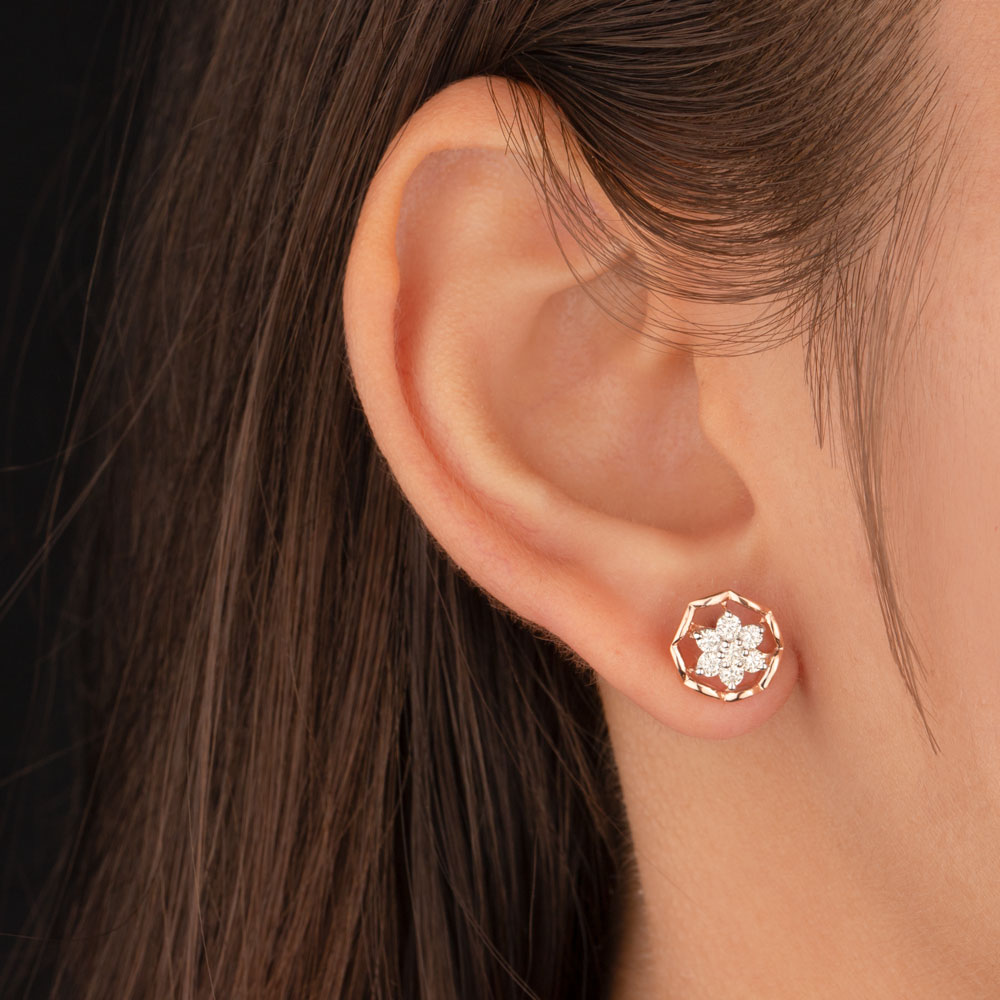18K Rose Gold Diamond Jewellery - 0.477ct VVS-VS-JK