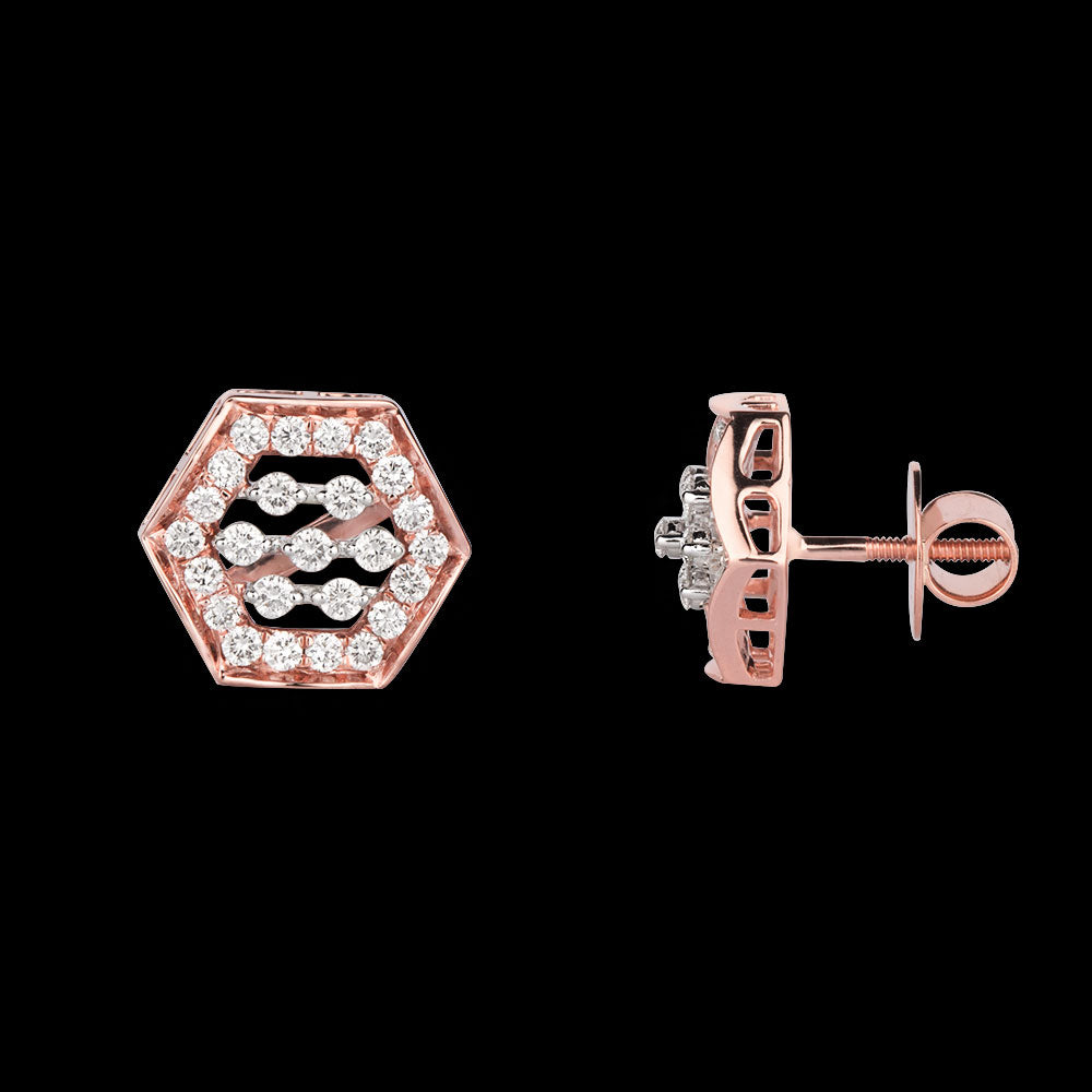 18K Rose Gold Diamond Jewellery - 0.94ct VVS-VS-GH