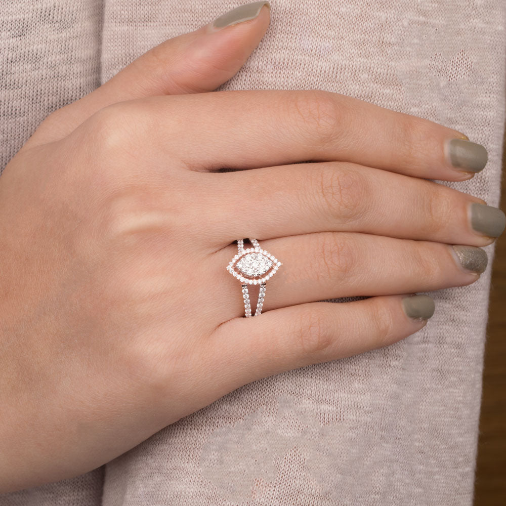 18K Rose Gold Diamond Ring - 0.74ct VVS-VS-EF