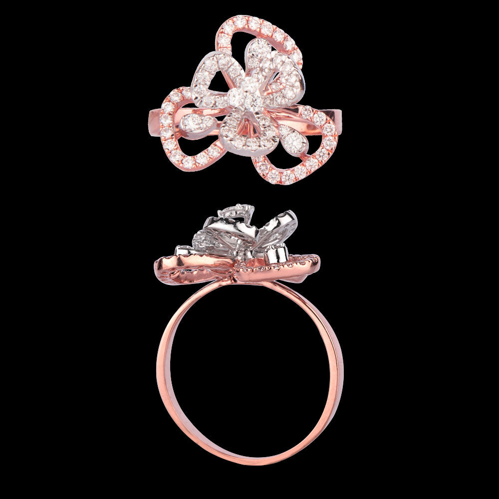 14K Rose Gold Diamond Ring - 0.54ct VS-FG