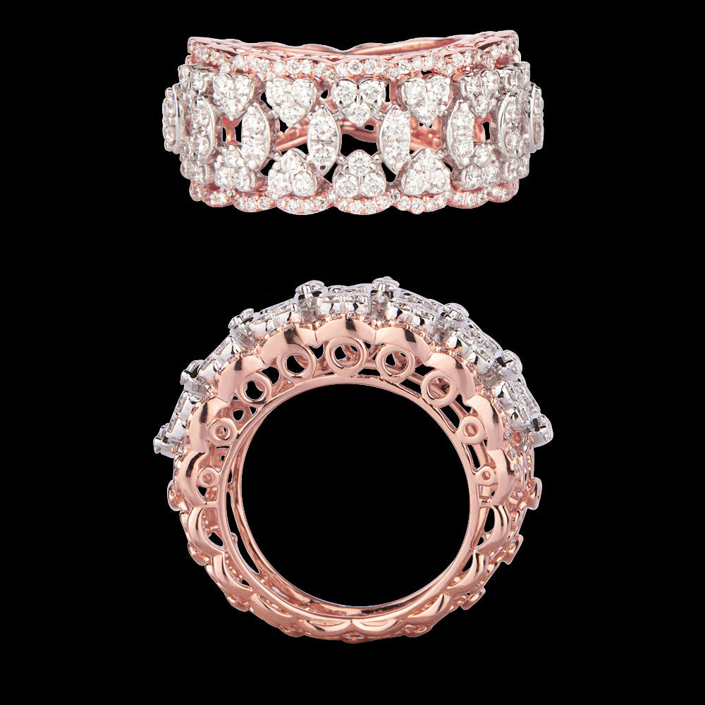 18K Rose Gold Diamond Ring - 1.329ct VS-FG